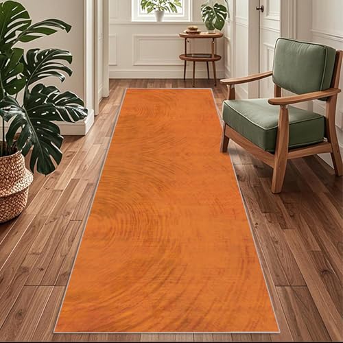 Siunwdiy Oranger Teppich Läufer Flur Küche rutschfest Waschbar 140 x 400 cm Moderner Küchenläufer Lang Korridor Teppich Läufer Küchenteppich Einfarbig Flurteppich Meterware Anpassbar Siunwdiy Oranger Teppich Läufer Flur Küche rutschfest Waschbar 140 x 400 cm Moderner Küchenläufer Lang Korridor Teppich Läufer Küchenteppich Einfarbig Flurteppich Meterware Anpassbar von Siunwdiy