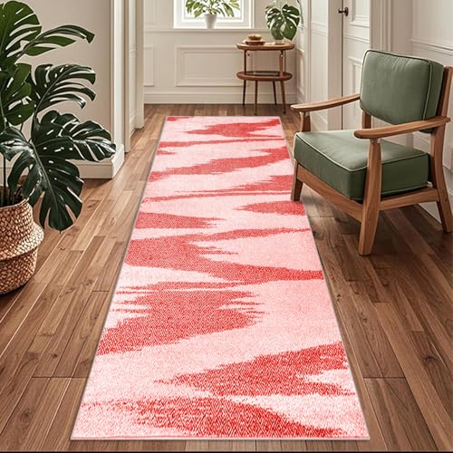 Siunwdiy Roter Flurläufer,50 x 440 cm Einfarbiger Abstrakter Teppichläufer rutschfest, Flurteppich Extra Langer,Küchenteppich Waschbar Küchenläufer für Küche, Korridor, Schlafzimmer, Eingang, Büro Siunwdiy Roter Flurläufer,50 x 440 cm Einfarbiger Abstrakter Teppichläufer rutschfest, Flurteppich Extra Langer,Küchenteppich Waschbar Küchenläufer für Küche, Korridor, Schlafzimmer, Eingang, Büro von Siunwdiy