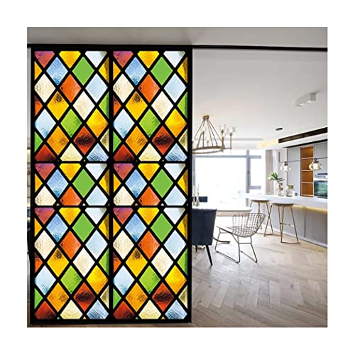 Siunwdiy Selbsthaftend-Glasoberflächen Sichtschutzfolie,Fensterfolie Bunt Privatsphäre Glas Sichtschutzfolie Bad Blickdicht Selbsthaftend Dekorfolie,J,90x120cm Siunwdiy Selbsthaftend-Glasoberflächen Sichtschutzfolie,Fensterfolie Bunt Privatsphäre Glas Sichtschutzfolie Bad Blickdicht Selbsthaftend Dekorfolie,J,90x120cm von Siunwdiy