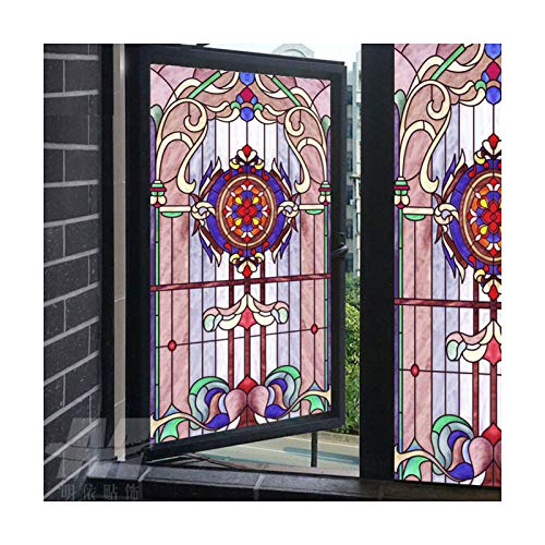 Siunwdiy Selbstklebend Milchglasfolie,Fensteraufkleber, Blickdicht Sichtschutz Anti-UV, Zuhause Bunt Glas Fensterfolie,Church,70x120cm Siunwdiy Selbstklebend Milchglasfolie,Fensteraufkleber, Blickdicht Sichtschutz Anti-UV, Zuhause Bunt Glas Fensterfolie,Church,70x120cm von Siunwdiy