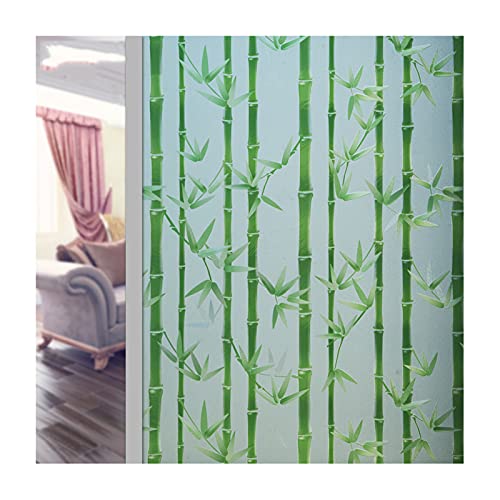 Siunwdiy Spiegelfolie ​Fenster Sichtschutz,Blickdicht Fensterfolie Fensterfolie Selbsthaftend Fenster Selbstklebend Für Zuhause Badzimmer Oder Büro -Grüner Bambus,80x200cm von Siunwdiy