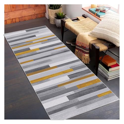 Siunwdiy Teppich Läufer Flur 70x460cm rutschfest Grau Geometrisches Muster Waschbar Küchenteppich Moderner Korridorläufer für Wohnzimmer Schlafzimmer Eingangsbereich Polyester Meterware Anpassbar Siunwdiy Teppich Läufer Flur 70x460cm rutschfest Grau Geometrisches Muster Waschbar Küchenteppich Moderner Korridorläufer für Wohnzimmer Schlafzimmer Eingangsbereich Polyester Meterware Anpassbar von Siunwdiy