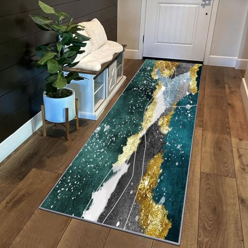 Siunwdiy Teppich Läufer Flur Küche rutschfest Waschbar Kurzflor Küchenläufer Lang Korridor Teppich Läufer Abstraktes Muster 60x120cm Grün BAU Grau Küchenteppich Flurteppich Meterware Anpassbar Siunwdiy Teppich Läufer Flur Küche rutschfest Waschbar Kurzflor Küchenläufer Lang Korridor Teppich Läufer Abstraktes Muster 60x120cm Grün BAU Grau Küchenteppich Flurteppich Meterware Anpassbar von Siunwdiy