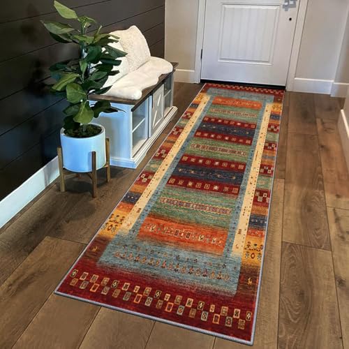 Siunwdiy Teppich Läufer Flur Küche rutschfest Waschbar Kurzflor Küchenläufer Lang Korridor Teppich Läufer Marokkanischer Stil 60x100cm Bunter Küchenteppich Flurteppich Meterware Anpassbar Siunwdiy Teppich Läufer Flur Küche rutschfest Waschbar Kurzflor Küchenläufer Lang Korridor Teppich Läufer Marokkanischer Stil 60x100cm Bunter Küchenteppich Flurteppich Meterware Anpassbar von Siunwdiy