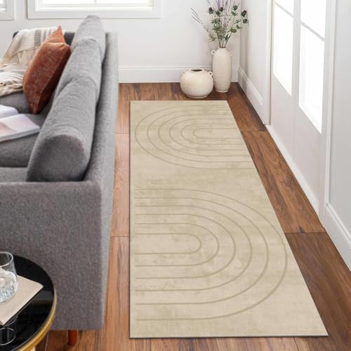 Siunwdiy Teppich Läufer Lang Flur Küche rutschfest waschbar 40x280cm Beige Teppichmatten Einfarbig Küchenläufer Schmutzfangmatte Küchenteppich Meterware Esszimmer Schlafzimmer Siunwdiy Teppich Läufer Lang Flur Küche rutschfest waschbar 40x280cm Beige Teppichmatten Einfarbig Küchenläufer Schmutzfangmatte Küchenteppich Meterware Esszimmer Schlafzimmer von Siunwdiy