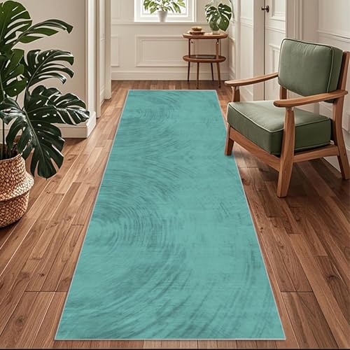 Siunwdiy TürkisTeppich Läufer Flur Küche rutschfest Waschbar 120 x 440 cm Moderner Küchenläufer Lang Korridor Teppich Läufer Küchenteppich Einfarbig Flurteppich Meterware Anpassbar Siunwdiy TürkisTeppich Läufer Flur Küche rutschfest Waschbar 120 x 440 cm Moderner Küchenläufer Lang Korridor Teppich Läufer Küchenteppich Einfarbig Flurteppich Meterware Anpassbar von Siunwdiy