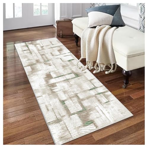 Teppich Läufer Flur Lang Küche rutschfest Waschbar Hellbeige Grün Abstract 60x380cm Meterware Korridor Teppichläufer Schlafzimmer Wohnzimmer Küchenteppich Flurteppich Schmutzfangmatte Polyester Teppich Läufer Flur Lang Küche rutschfest Waschbar Hellbeige Grün Abstract 60x380cm Meterware Korridor Teppichläufer Schlafzimmer Wohnzimmer Küchenteppich Flurteppich Schmutzfangmatte Polyester von Siunwdiy