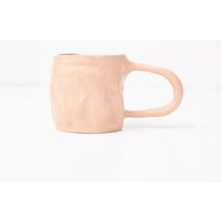 Handgemachte Keramik Kaffeetasse - Rosa Becher Home Office Dekor Handgefertigte Keramiktasse Großer Henkel Unregelmäßiger Pastellbecher Handgemachte Keramik Kaffeetasse - Rosa Becher Home Office Dekor Handgefertigte Keramiktasse Großer Henkel Unregelmäßiger Pastellbecher von SiupStudio
