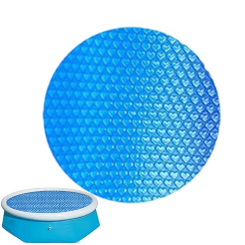 Pool Solarabdeckplane Rund Ø 300cm Solar Folie Für Pool, Poolheizung Solarfolie,wasserdichter Pool Abdeckungsschutz Solarplane Poolsolarplane Solar Heizung Solarabdeckung Wärmeplane Folie Blau von Siuwddee