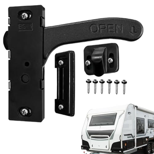 RV Bildschirmtürverriegelung Ersatz,Schloß Zubehör | Diebstahlsicherer Wetterschutz Riegel für Campingwohnwagen Scheune Außenbereich Kastenwagen Caravan Terrasse RV Bildschirmtürverriegelung Ersatz,Schloß Zubehör | Diebstahlsicherer Wetterschutz Riegel für Campingwohnwagen Scheune Außenbereich Kastenwagen Caravan Terrasse von Siuwddee