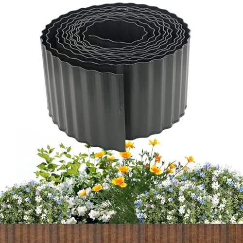 Rasenkante Höhe 15 cm 100 cm Lang Gartenzaun Flexibler Holzzaun Gartendeko Gartenpalisade Für Beeteinfassung, Mähkante Rollborder, Rostmetall Rasenkante Metall Wetterfest Für Blumenbeete Wege Rasenkante Höhe 15 cm 100 cm Lang Gartenzaun Flexibler Holzzaun Gartendeko Gartenpalisade Für Beeteinfassung, Mähkante Rollborder, Rostmetall Rasenkante Metall Wetterfest Für Blumenbeete Wege von Siuwddee
