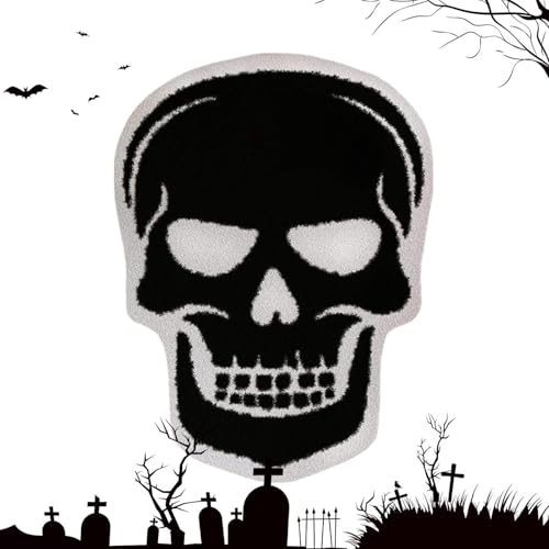 Siuwddee Halloween Badematte,Horror Teppich | 40x60 cm Gothic rutschfeste Fussmatten Für Flur Badezimmer Dusche Halloween von Siuwddee