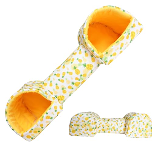 Siuwddee Hamster Tunnel Bett,Waschbarer Tunnel Für Kleintiere Als Zubehör - Maschinenwaschbares Gehege Zubehör Häuschen Für Kleintiere Chinchilla Kaninchen Frettchen von Siuwddee