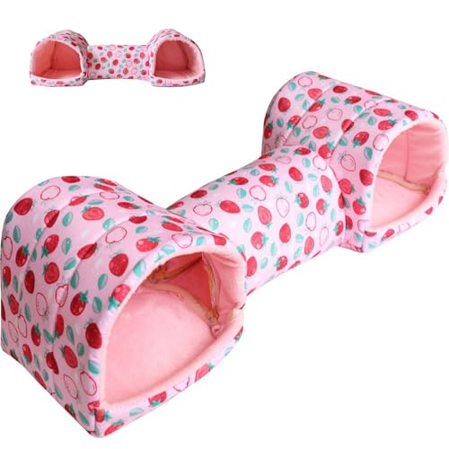 Siuwddee Hamster Versteck Tunnel | Hamster Versteck Betten,Maschinenwaschbares Gehege Zubehör Häuschen Für Kleintiere Chinchilla Kaninchen Frettchen von Siuwddee