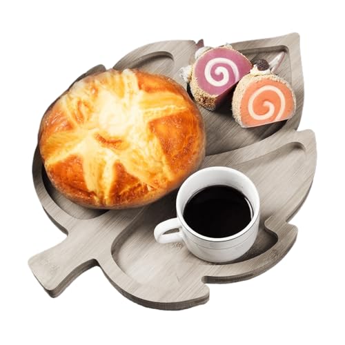 Siuwddee Holz Servier Tablett, Rustikales Brett Für Wurst & Käse Snackplatte, Holzbrett Für Thanksgiving Halloween Herbstfest Feiertage Dessert von Siuwddee