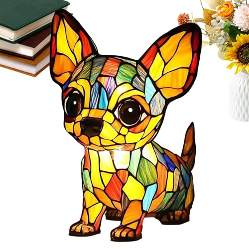 Siuwddee Hundenachtlampe | Kunst Nachtlicht Mit Hunde Motiv | Nachtlicht Deko Für Schlafzimmer Nachttisch Wohnzimmer Bad Camping von Siuwddee