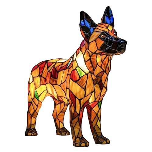 Siuwddee Kleine Hundelampe, Kunst Nachtlicht Mit Hunde Motiv, Nachtlicht Deko Für Schlafzimmer Nachttisch Wohnzimmer Bad Camping von Siuwddee
