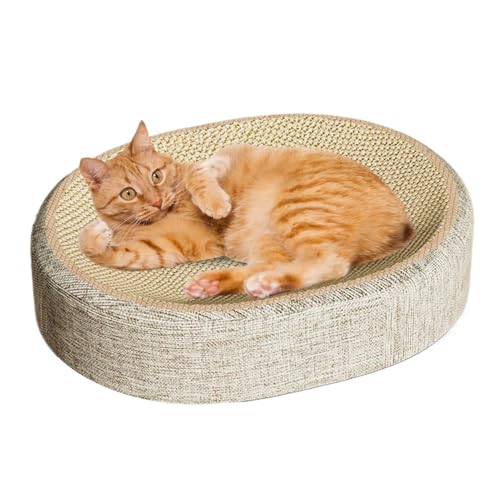 Siuwddee Kratzbrett Für Katzen,Indoor Kratzbrett Für Hauskatzen | Sisalgeflochtene Pappe Katzenmöbel Wohnzimmer Schlafzimmer Boden Ecken von Siuwddee