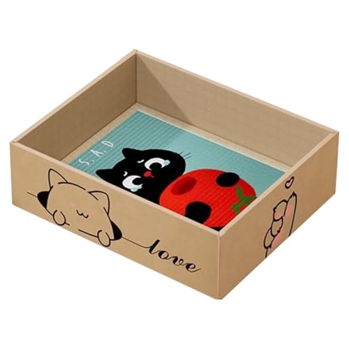 Siuwddee Kratzbretter Für Wohnungskatzen | Wellpappe Kratzbrett Für Innenräume - Wellpappe Kratzbrett Zur Krallenpflege Mit Kratzschutz Haustierbedarf Für Training Möbelschutz Haushalt & Garten von Siuwddee