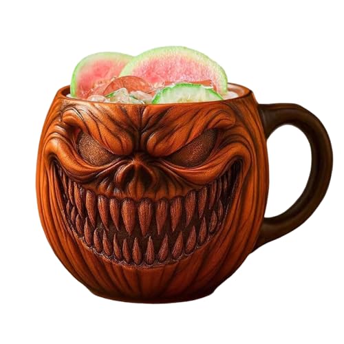 Siuwddee Kürbis Becher,Halloween Gruselige Kürbis Teetasse - Wiederverwendbare Trinkbehälter Für Heiße Und Kalte Getränke Bei Festivals Und Feiern Siuwddee Kürbis Becher,Halloween Gruselige Kürbis Teetasse - Wiederverwendbare Trinkbehälter Für Heiße Und Kalte Getränke Bei Festivals Und Feiern von Siuwddee