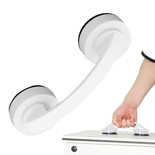 Siuwddee Saugnapfgriff | Glastürgriff,Push-Pull-Hilfe Starker Vakuumhalter Bohrfrei Griffstange Wandhandlauf Für Küche Spiegel Schrank Kühlschrank Bad von Siuwddee