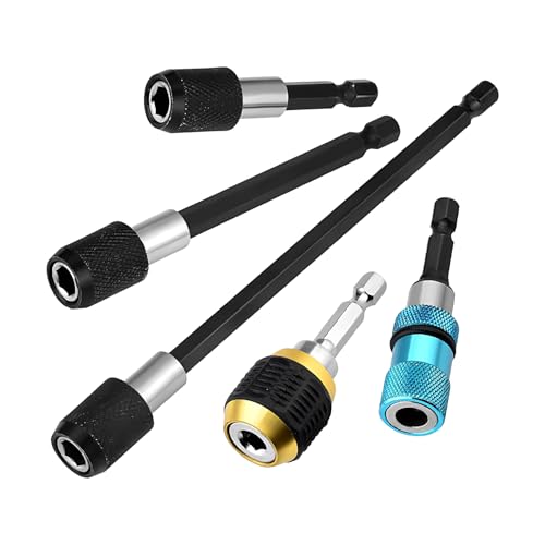 Siuwddee Stecknuss Adapter Für Bohrer,6,3 Mm Sechskant-Verlängerung | Schnellwechsel Adapterset Mit 5 Teilen Für Sanitär Elektroarbeiten Autoreparatur Heimwerken Siuwddee Stecknuss Adapter Für Bohrer,6,3 Mm Sechskant-Verlängerung | Schnellwechsel Adapterset Mit 5 Teilen Für Sanitär Elektroarbeiten Autoreparatur Heimwerken von Siuwddee