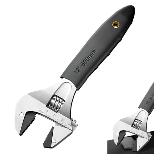 Siuwddee Verstellbarer Schraubenschlüssel 25,4 cm | Ratschender Flexibler Schraubenschlüssel - Rotationszangen Werkzeug aus Kohlenstoffstahl für Wartung, Auto, Sanitär, Hausreparatur, Dusche, Bolzen, Siuwddee Verstellbarer Schraubenschlüssel 25,4 cm | Ratschender Flexibler Schraubenschlüssel - Rotationszangen Werkzeug aus Kohlenstoffstahl für Wartung, Auto, Sanitär, Hausreparatur, Dusche, Bolzen, von Siuwddee