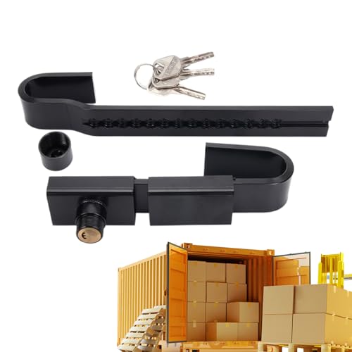 Verpackungskartonschlösser | Türschloss mit 3 Schlüsseln | Verstellbares Stahlschloss Für Transport Ladebereich Lagerung von Siuwddee