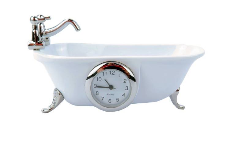 Siva Standuhr Siva Clock Badewanne Metall Quarzuhr (Set) von Siva