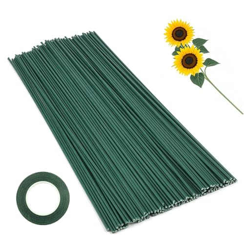 Sivaopa 150 Stück Blumendraht Stäbe Floristik Draht Grün, 30CM Grün Steckdraht Blumenstamm, 2MM Draht Steckdraht Floristik, Stiel Draht Blumen Draht mit Floristenband für DIY Herstellung Sivaopa 150 Stück Blumendraht Stäbe Floristik Draht Grün, 30CM Grün Steckdraht Blumenstamm, 2MM Draht Steckdraht Floristik, Stiel Draht Blumen Draht mit Floristenband für DIY Herstellung von Sivaopa