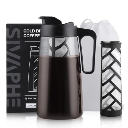 Sivaphe Cold Brew Coffee Maker Der filter kann wiederverwendet werden,BPA Free Tritan,2L Sivaphe Cold Brew Coffee Maker Der filter kann wiederverwendet werden,BPA Free Tritan,2L von Sivaphe