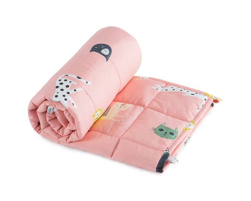 SiviO Gewichtsdecke Kinder Therapie-Bettdecke aus Baumwolle, Weiche Kuschelige Bettdecke, stressreduzierende Kuscheldecke, 90x120cm von SiviO