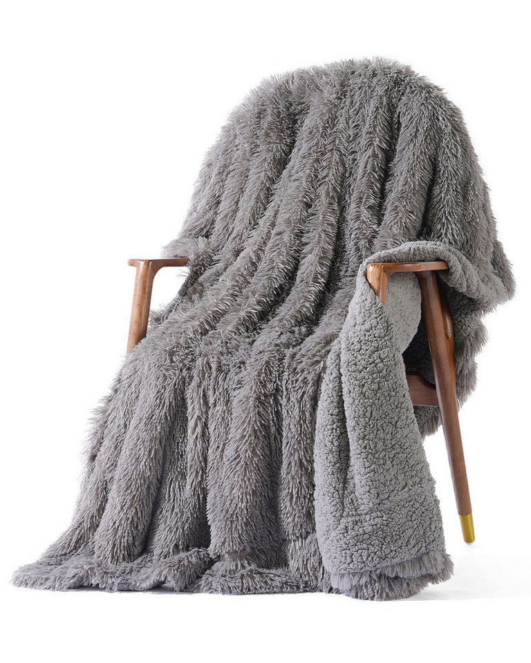 Wohndecke Sherpa-Fleecedecke, Warme Sofadecke, Flauschig, Weich und Hochwertig, SiviO, Sofadecke, Perfekt für Wohnzimmer und Schlafzimmer von SiviO