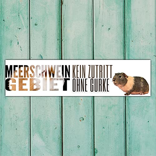 Meerschweinchen Kein Zutritt Gurke Schild Spruch Türschild Warnschild Fun Metallschild von siviwonder