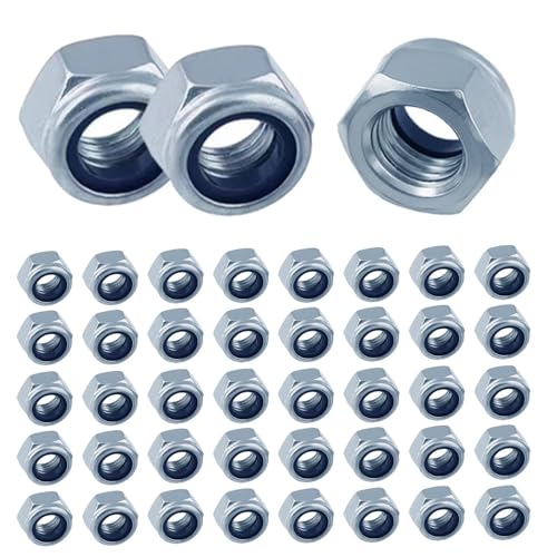50 Stück M6 Muttern, Sicherungsmuttern, Selbstsichernde Muttern Stockschrauben m6 mit Metrischem Regelgewinde, Selbstsichernde muttern set 50 Stück M6 Muttern, Sicherungsmuttern, Selbstsichernde Muttern Stockschrauben m6 mit Metrischem Regelgewinde, Selbstsichernde muttern set von Sivono