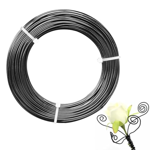 Basteldraht Schwarz,Basteldraht 1mm x 50m Schmuckdraht Aluminiumdraht Bindedraht Modellierdraht zum Basteln Schmuckherstellung Gartenarbeit Basteldraht Schwarz,Basteldraht 1mm x 50m Schmuckdraht Aluminiumdraht Bindedraht Modellierdraht zum Basteln Schmuckherstellung Gartenarbeit von Sivono