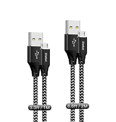 Siwket Micro USB Kabel 1M 2M, Nylon Micro USB Schnellladekabel High Speed Android Handy Ladekabel Kompatibel für Samsung Galaxy S7/ S6/ J7/ Note 5,Huawei, Wiko,Nexus,Nokia,Kindle Siwket Micro USB Kabel 1M 2M, Nylon Micro USB Schnellladekabel High Speed Android Handy Ladekabel Kompatibel für Samsung Galaxy S7/ S6/ J7/ Note 5,Huawei, Wiko,Nexus,Nokia,Kindle von Siwket