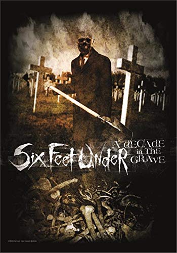 six feet under a decade in the grave POSTERFLAGGE von Heart Rock