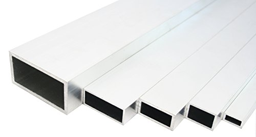 Aluminium Rechteckrohr Walzblankes Vierkantrohr 40x15x2 mm 1000mm von SixBros.