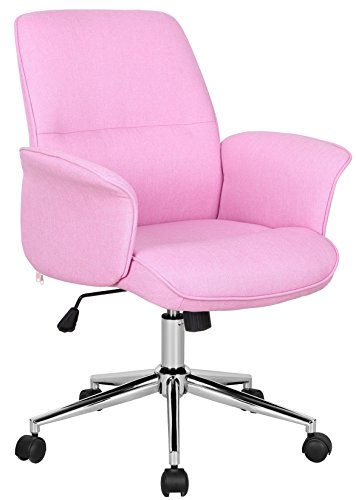 SixBros. Bürostuhl Pink Stoff - 0704M/3673 von SixBros.