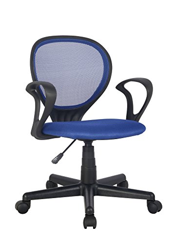 SixBros. Bürostuhl Blau/Schwarz - H-2408F/2059 von SixBros.