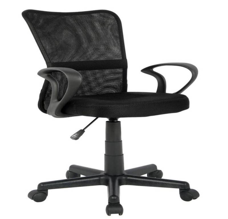 SixBros. Schreibtischstuhl Bürostuhl Schwarz - H-298F-2/2122 von SixBros.