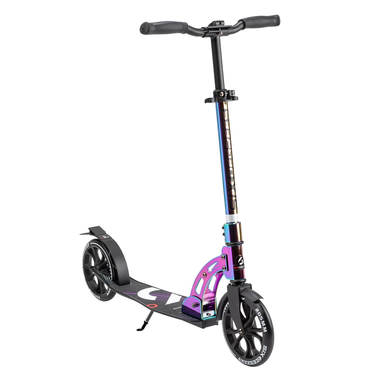 Six Degrees Aluminium Scooter mit Klappmechanismus und Ständer 205 mm Höhenverstellbar GS-Geprüft Neochrome Testsieger Six Degrees Aluminium Scooter mit Klappmechanismus und Ständer 205 mm Höhenverstellbar GS-Geprüft Neochrome Testsieger von SixDegrees