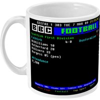 Falkirk 4-0 Dunfermline 1989 Scottish First Division Match Final Results Ceefax Football Teletext Tasse von SixYardsOut