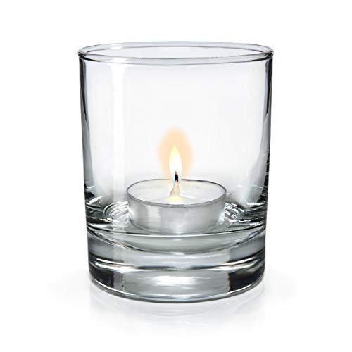 Sixby Teelichtgläser - Windlicht Gläser - Tischdeko Classic Ø 73 mm, Höhe 88 mm (6 Stück) von Sixby