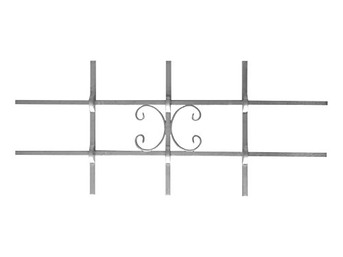 Fenstergitter Sicherheitsgitter Fenster feuerverzinkt "Luna" 800 x 350 mm von Sixone