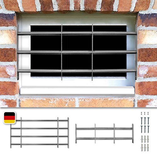 Fenstergitter Sicherheitsgitter Venlo ausziehbar in 6 Größen 300x500-650 mm von Sixone