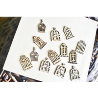6 Holz Vogelkäfig, Holzverzierung, Scrapbooking, Junk Journal, Card Making von SixthCraft