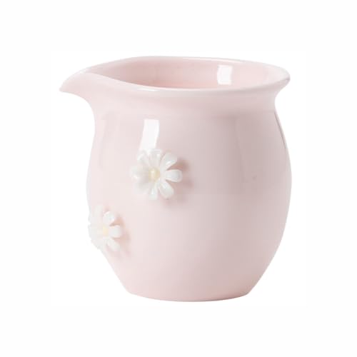 Sizikato Porzellan-Kännchen für Tee, Kaffee, Milch, 185 ml, Rosa von Sizikato