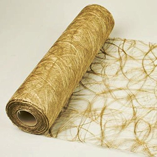 Sizoweb 25m Original 30cm breit Tischläufer Tischband Dekoration neu (Gold 1800) von Sizoweb